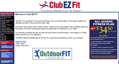 Desktop Screenshot of clubezfit.com